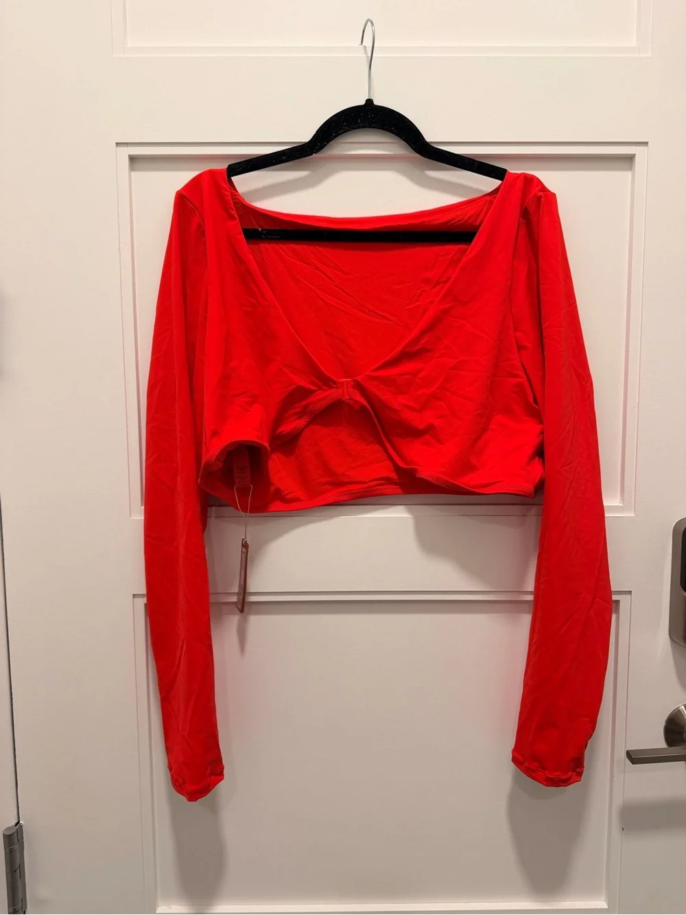 NWT 4xl Skims Red shrug long sleeve swim top *** top only